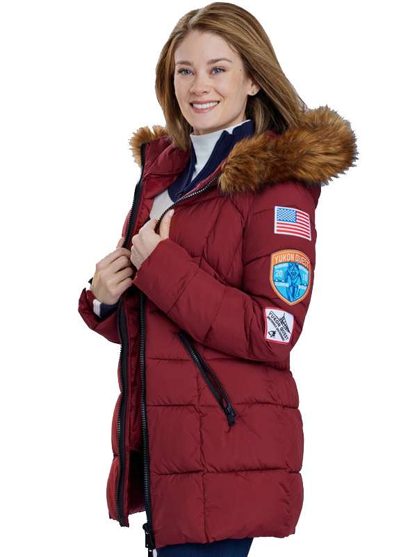 Kim Matula The Finnish Line Red Parka Jacket