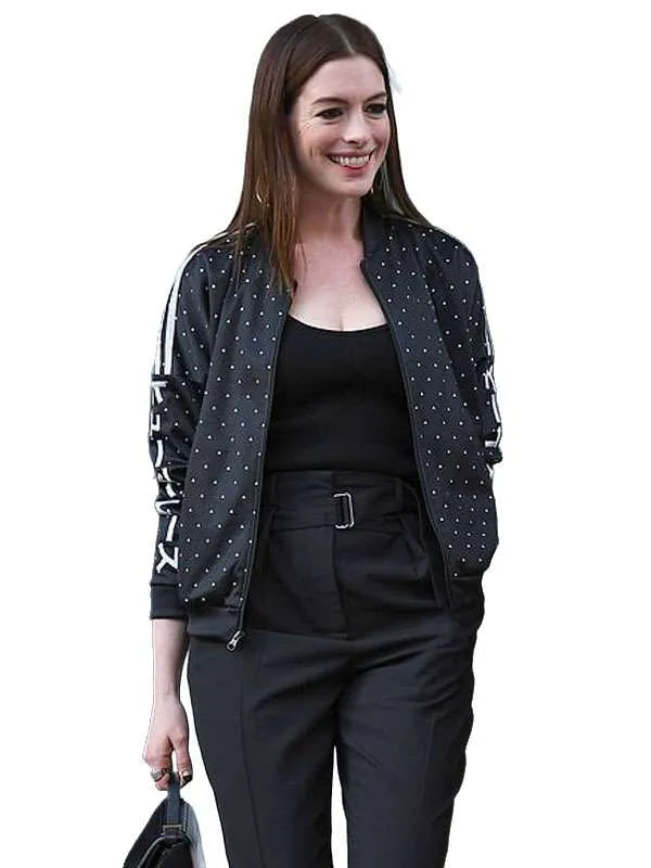 Anne Hathaway Polka Dot Jacket