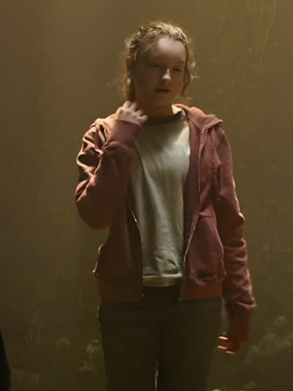 Bella Ramsey The Last of Us Maroon Hoodie