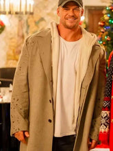 Alan Ritchson The Man with the Bag Grey Coat