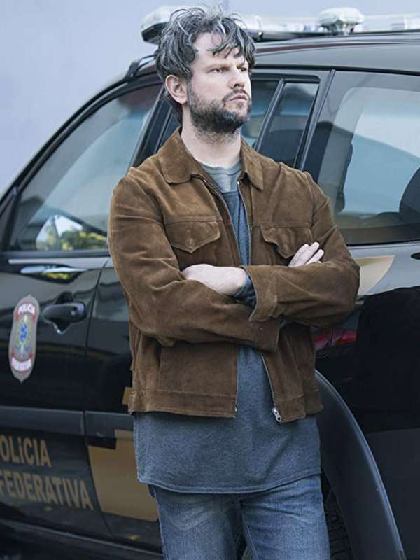 Selton Mello The Mechanism Marco Ruffo Leather Jacket