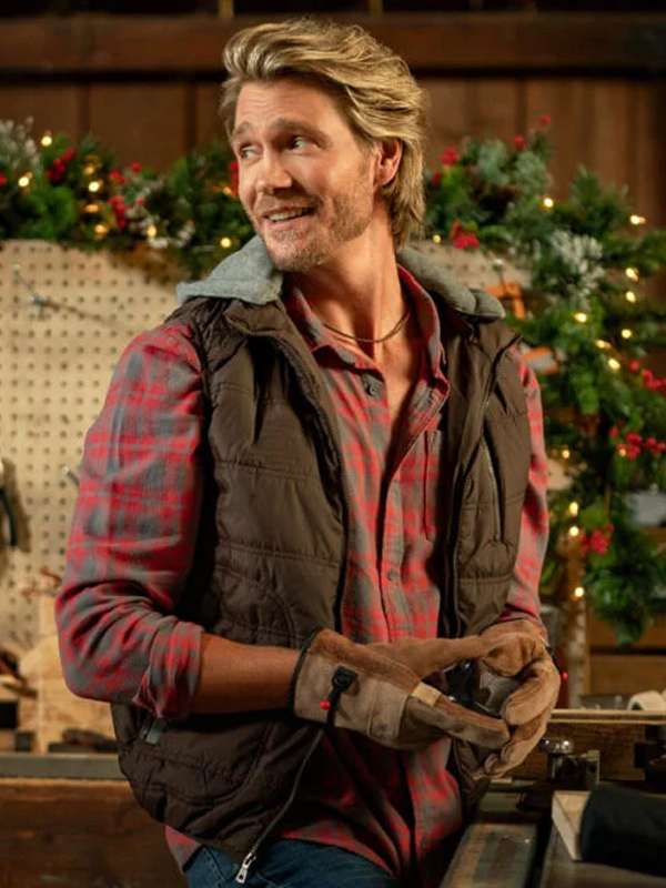 Chad Michael Murray The Merry Gentlemen 2024 Brown Vest