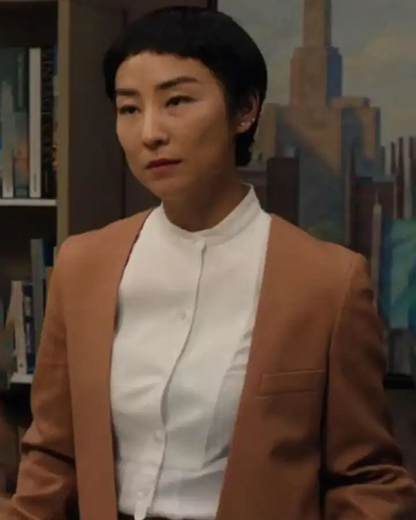 The Morning Show S03 Greta Lee Brown Blazer
