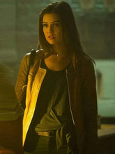 The Originals S04 Davina Claire Brown Leather Jacket