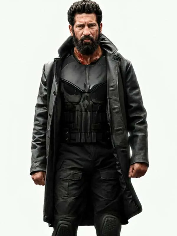 The Punisher One Last Kill Jon Bernthal Leather Coat