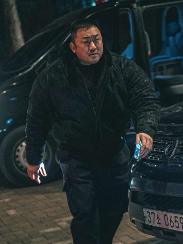 Ma Dong-seok The Roundup Punishment Black Jacket