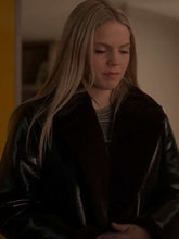 The Sex Lives of College Girls Reneé Rapp Shearling Leather Coat