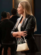 Gracie Dzienny The Sex Lives of College Girls Black Leather Blazer