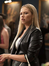 Gracie Dzienny The Sex Lives of College Girls Black Leather Blazer
