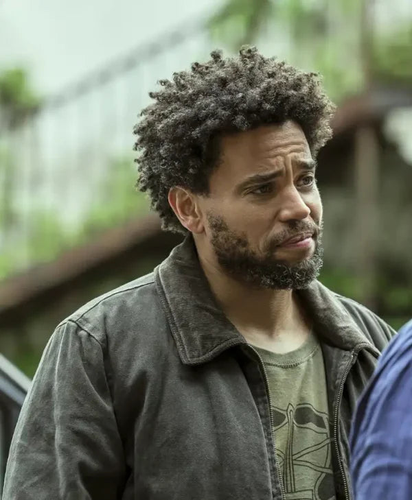The Terminal List Dark Wolf Michael Ealy Grey Jacket