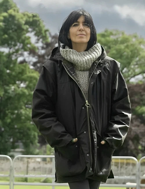 The Traitors Claudia Winkleman Black Hooded Jacket