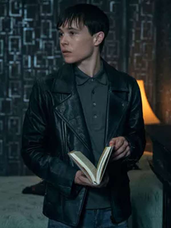 Vanya Hargreeves The Umbrella Academy Black Leather Jacket