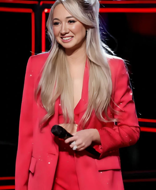 The Voice S26 Christina Eagle Hot Pink Blazer