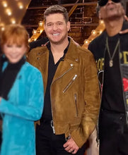 The Voice S28 Michael Buble Brown Jacket