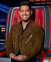 The Voice S28 Michael Buble Brown Jacket