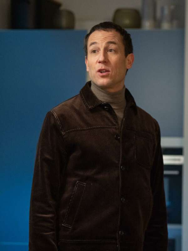 Tobias Menzies This Way Up Brown Jacket