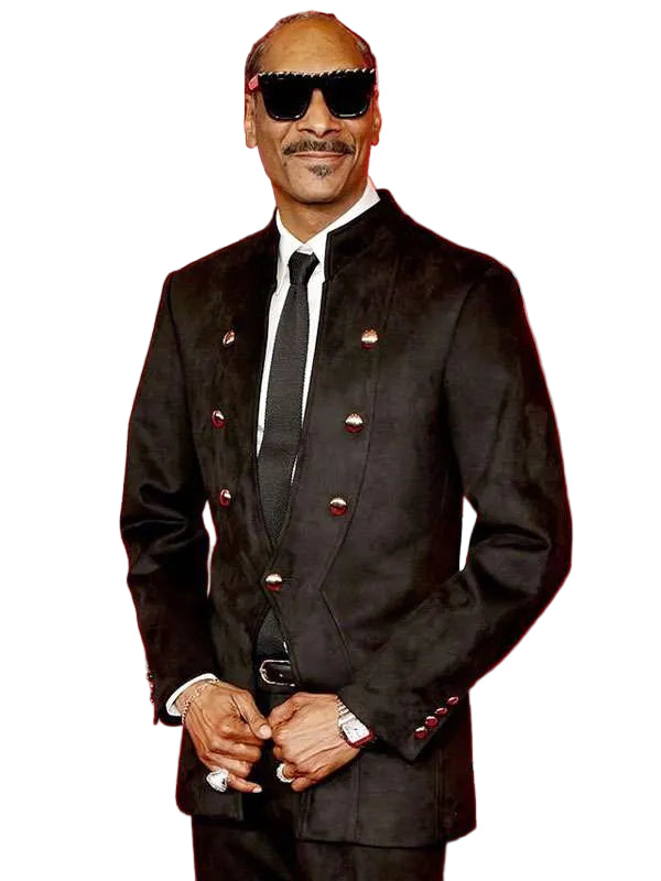 Snoop Dogg 2025 Time100 Gala Suede  Suit