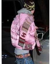 Timothee Chalamet Telfar Pink Puffer Jacket