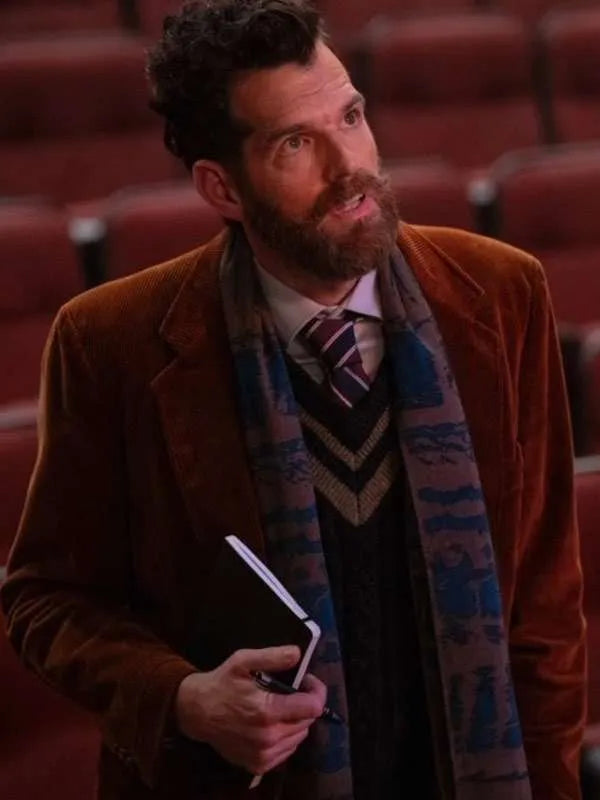 Timothy Simons Scream 7 Brown Blazer