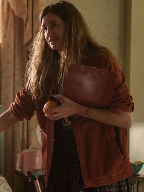 Clare Pierce Tiny Beautiful Things Brown Jacket