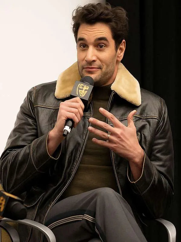 Tom Bateman Hedda BAFTA Shearling Jacket