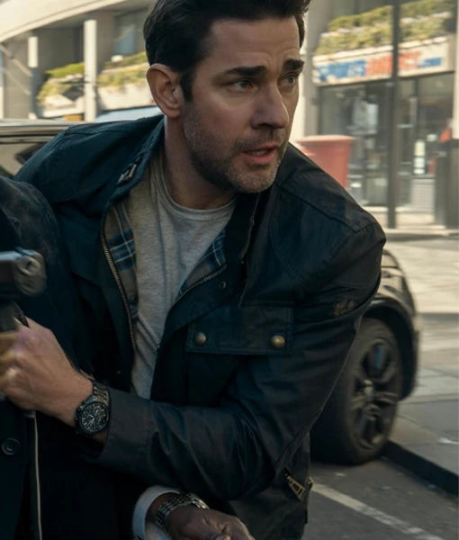 Tom Clancy’s Jack Ryan Ghost War John Krasinski Black Jacket