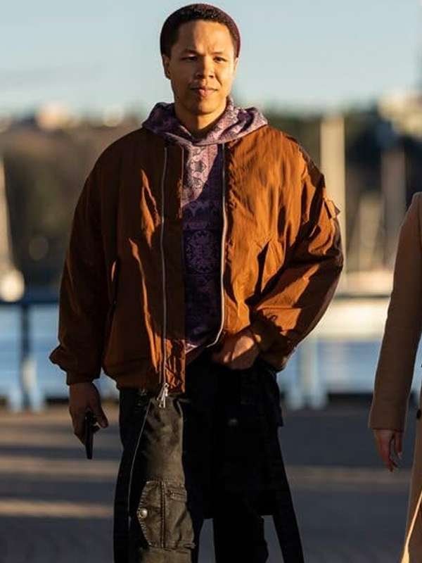 Bobby Exley Tracker Brown Bomber Jacket