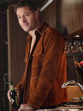 Justin Hartley Tracker 2025 Suede Leather Jacket