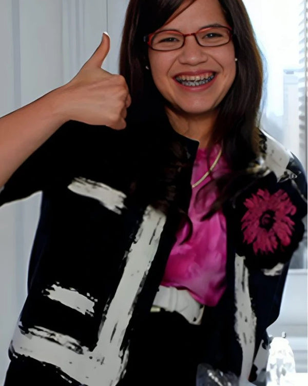 Ugly Betty S04 America Ferrara Black Brush Stroke Jacket