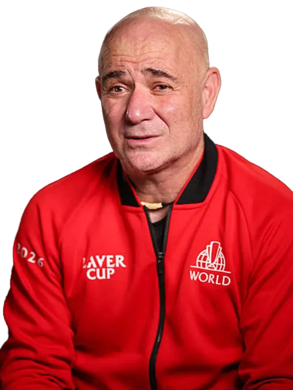 Laver Cup 2026 red unisex bomber jacket front view