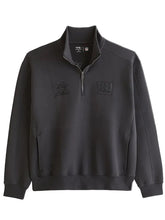 2026 New York Giants Abercrombie and Fitch grey half-zip sweatshirt