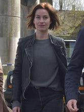 Lucienne Hassell Van der Valk Black Leather Jacket