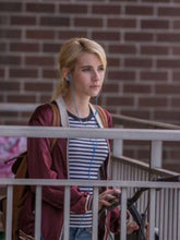 Emma Roberts Nerve Satin Bomber Jacket