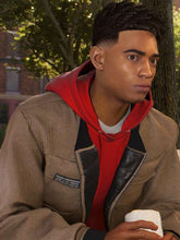 Miles Morales Spider-Man 2 Brown Bomber Jacket