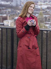 Rose Leslie Vigil Red Trench Coat