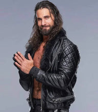 WWE Seth Rollins Black Leather Jacket