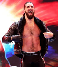 WWE Seth Rollins Black Leather Jacket