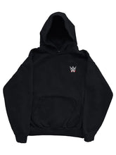 Steve Austin inspired black fleece pullover hoodie