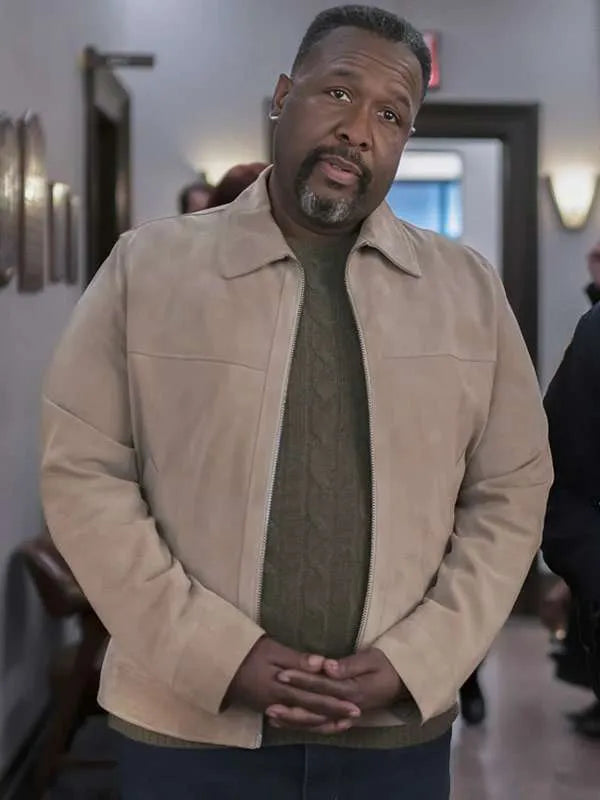 Wendell Pierce Elsbeth S02 Suede Jacket