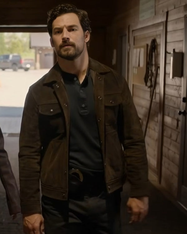Wild Cards S02 Giacomo Gianniotti Suede Jacket