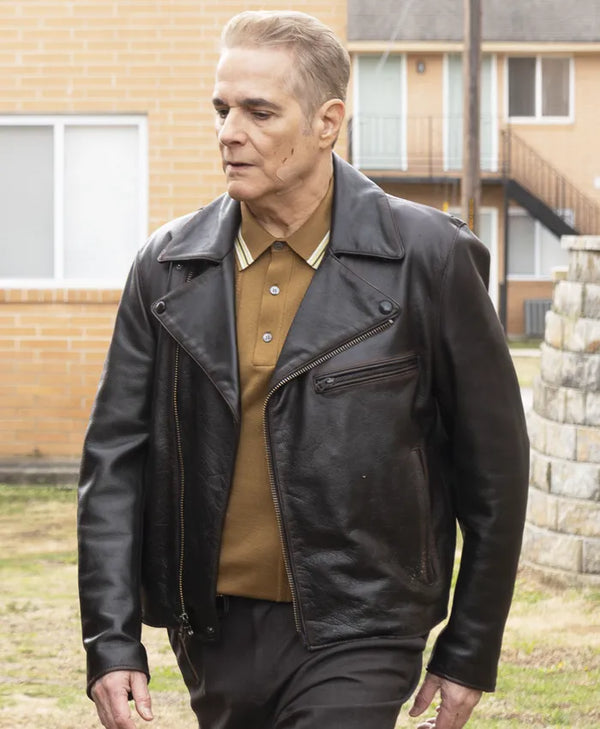 Will Trent S03 Yul Vazquez Black Leather Jacket