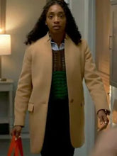 Iantha Richardson Will Trent S04 Beige Wool Coat