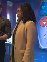 Iantha Richardson Will Trent S04 Beige Wool Coat