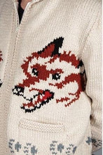 Wolf Knitted Canadian Style Unisex Jacquard Knit Sweater