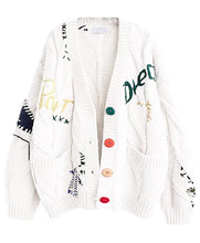 Ebossy Dream Sport Women’s Cable Knit V-Neck Cardigan