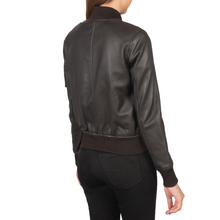 Shane Brown Leather Bomber Jacket Women