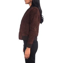 Bliss Suede Jacket Women, Brown