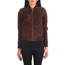 Bliss Suede Jacket Women, Brown