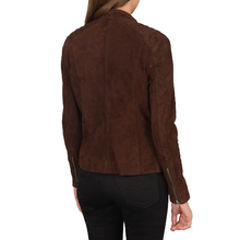Kelsee Mocha Suede Jacket Women, Brown