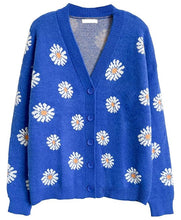 Daisy V-Neck Buttoned Down Women’s Knit Sweater